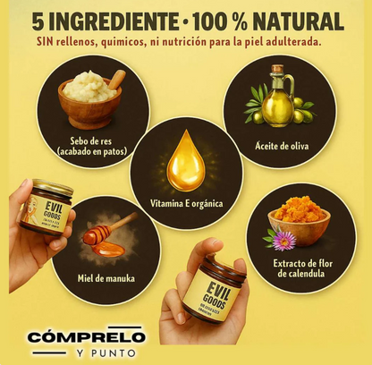 ¡INCREIBLE CREMA DE SEBO DE RES ORIGINAL DE EVIL GOODS!
